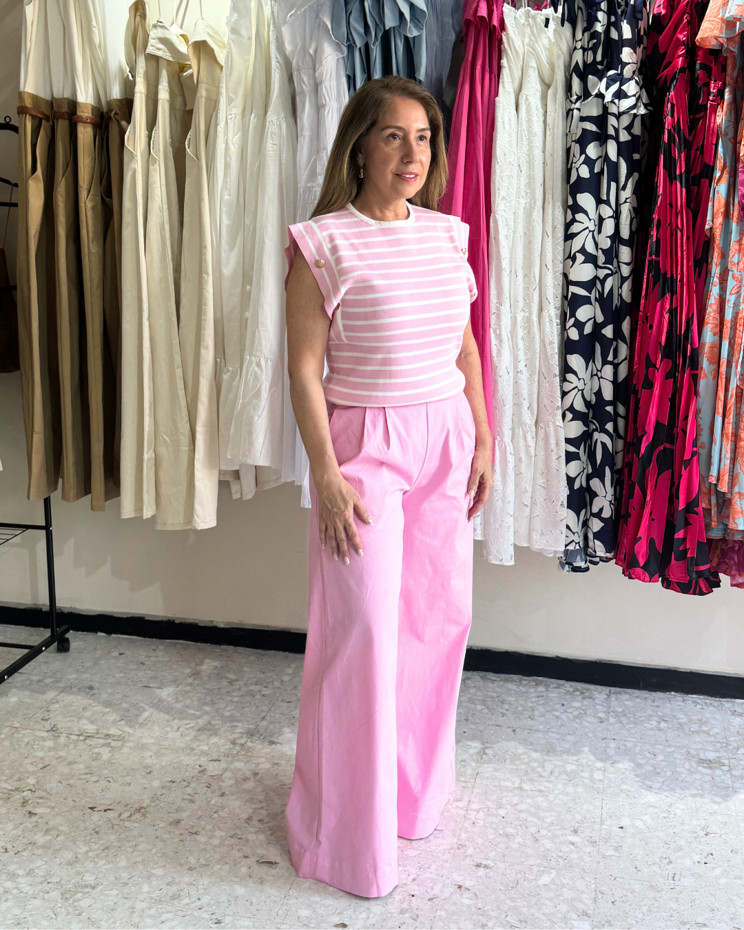 Pink Stripes Elegance