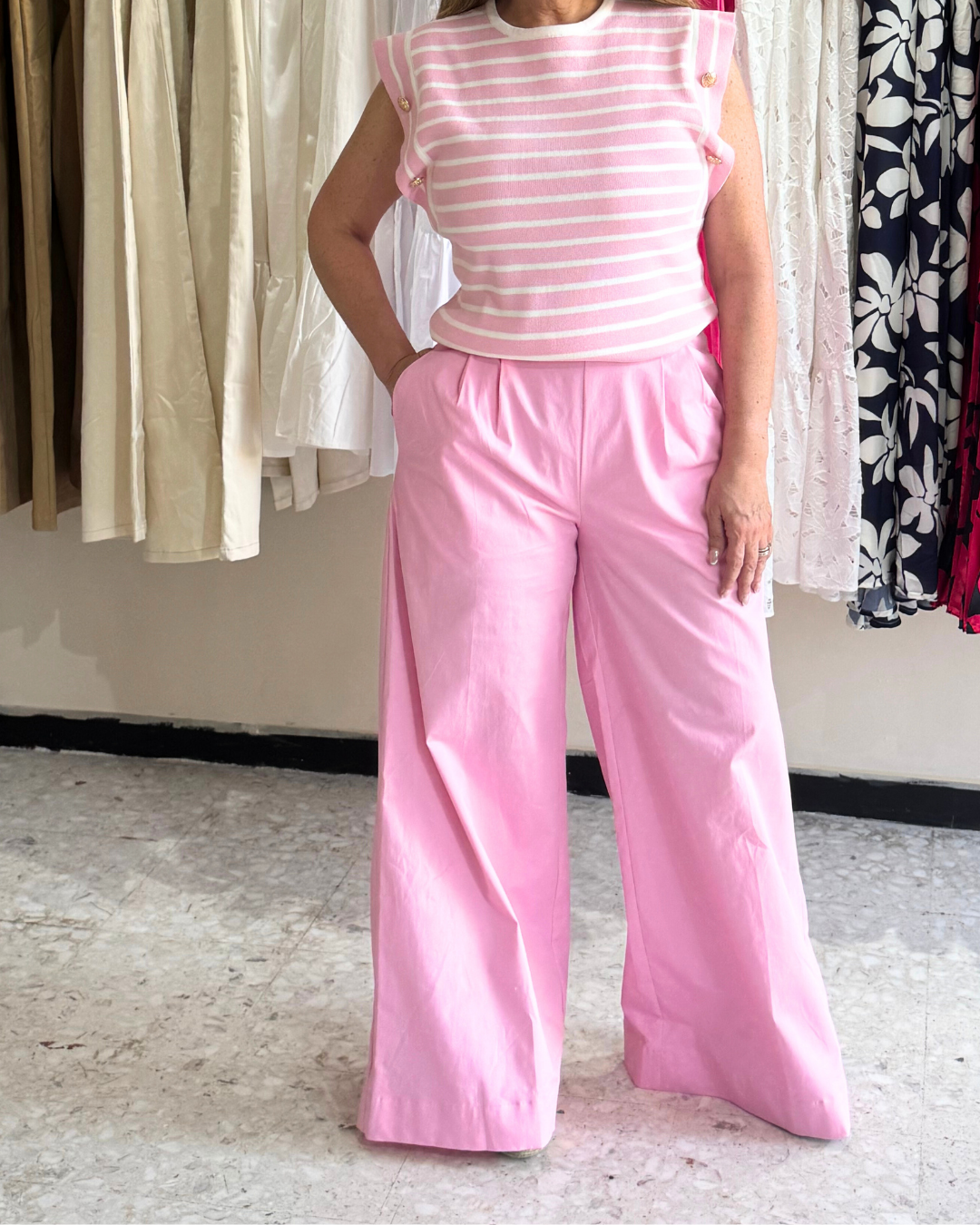 Pink Stripes Elegance